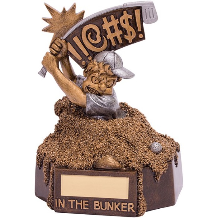 BUNKER BLUES GOLF AWARD - 15.5CM